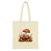 Mushroom Tote Bag, Cottagecore Aesthetic, Whimsical Fungi Design, Nature Lover Gift, Unique Grocery Bag, Everyday Bag, Book Bag - Tawshia
